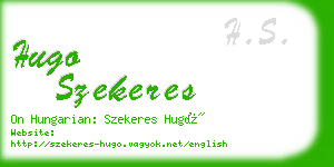 hugo szekeres business card